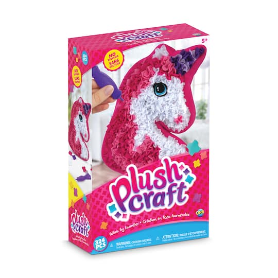 12 Pack: PlushCraft™ Fabric by Number Unicorn Pillow Kit